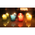 Hot sale various sprayed color glass candle holder candle jar